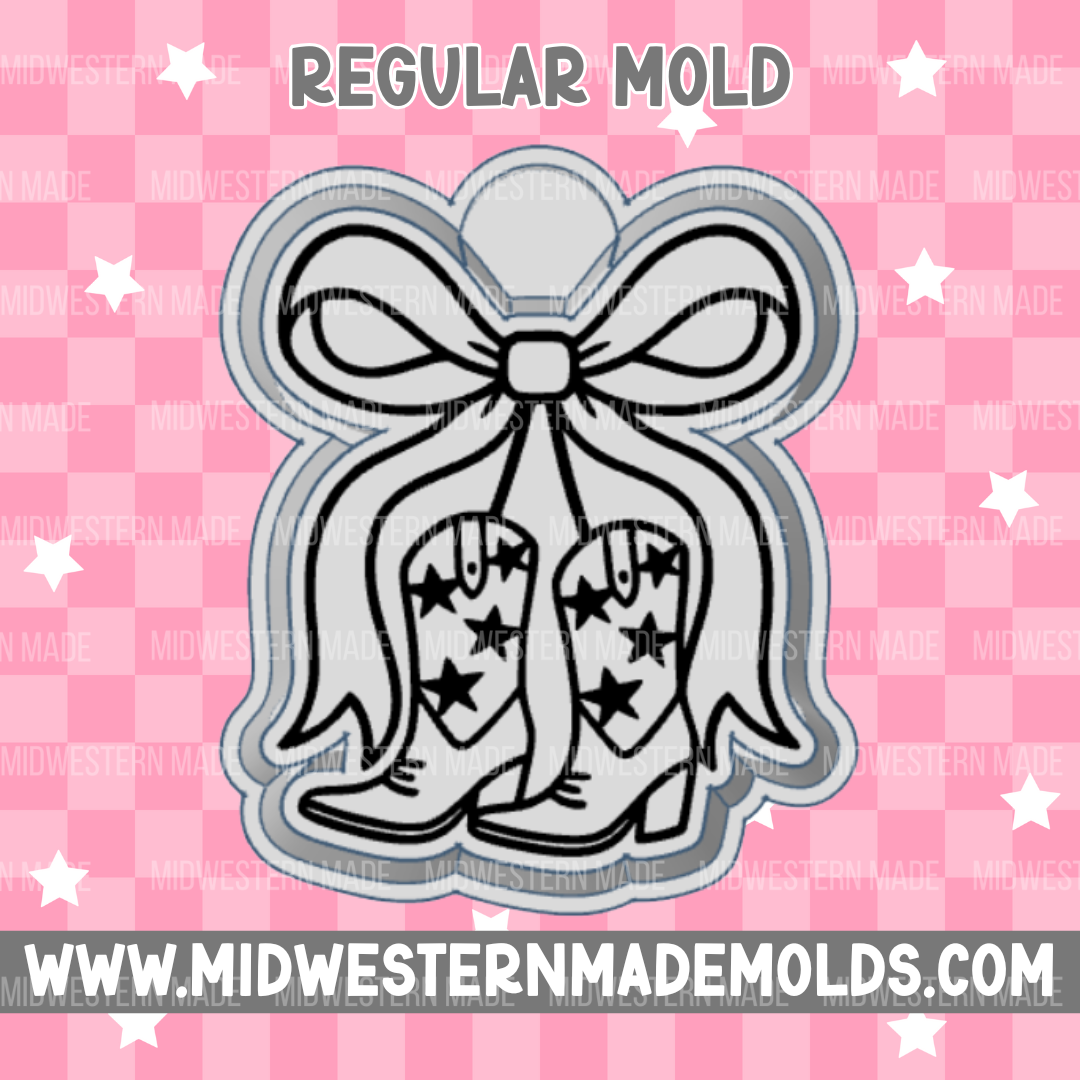 Star Cowboy Boots Freshie Mold