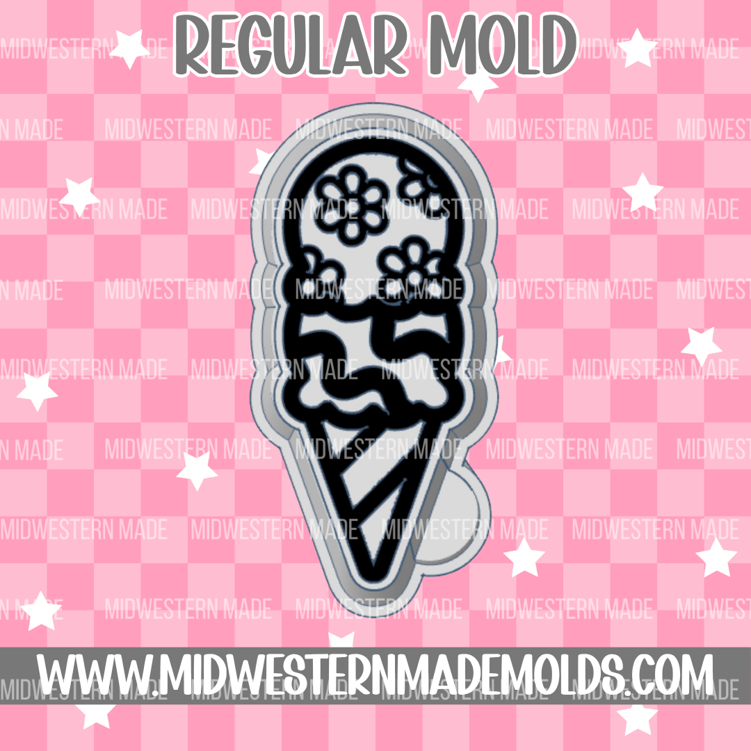 Groovy Ice Cream Freshie Mold