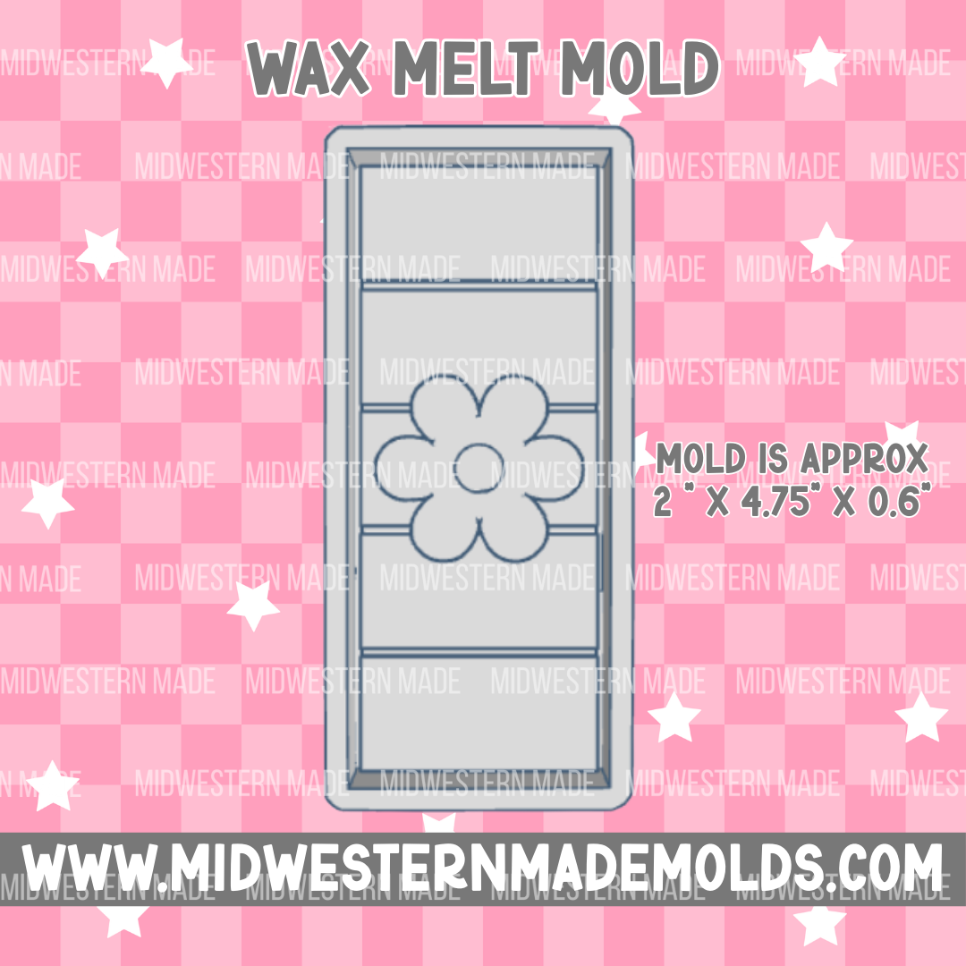 Daisy Snap Bar Wax Melt Mold