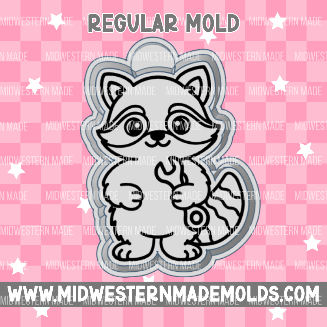 Mechanic Raccoon Freshie Mold