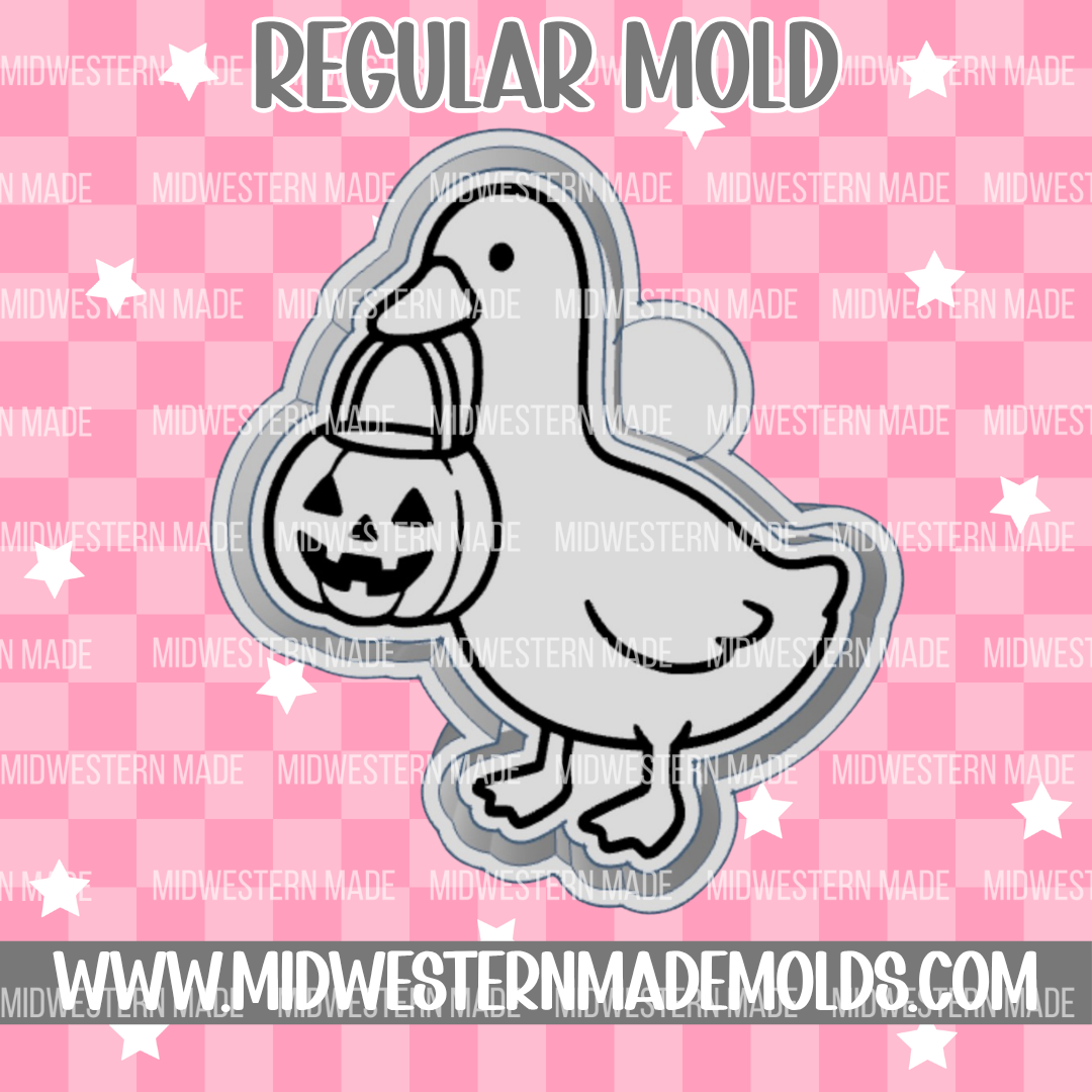 Pumpkin Bucket Goose Freshie Mold