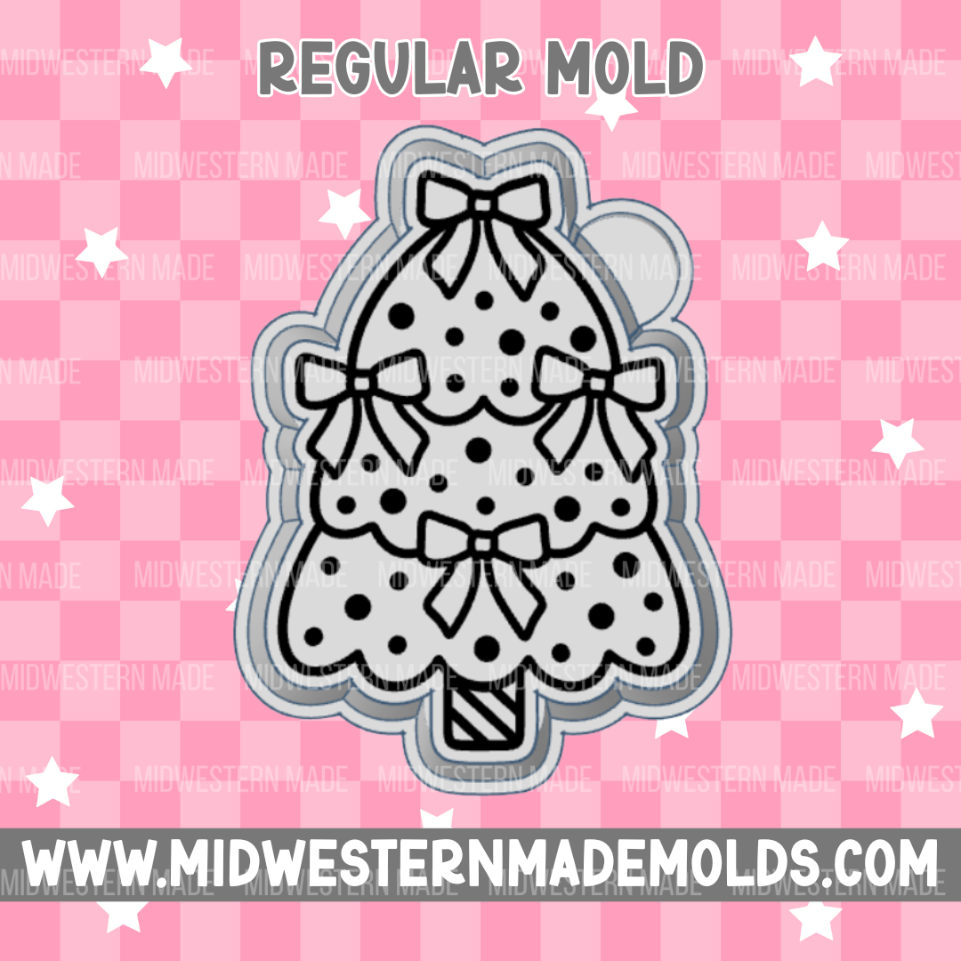 Bow Christmas Tree Freshie Mold