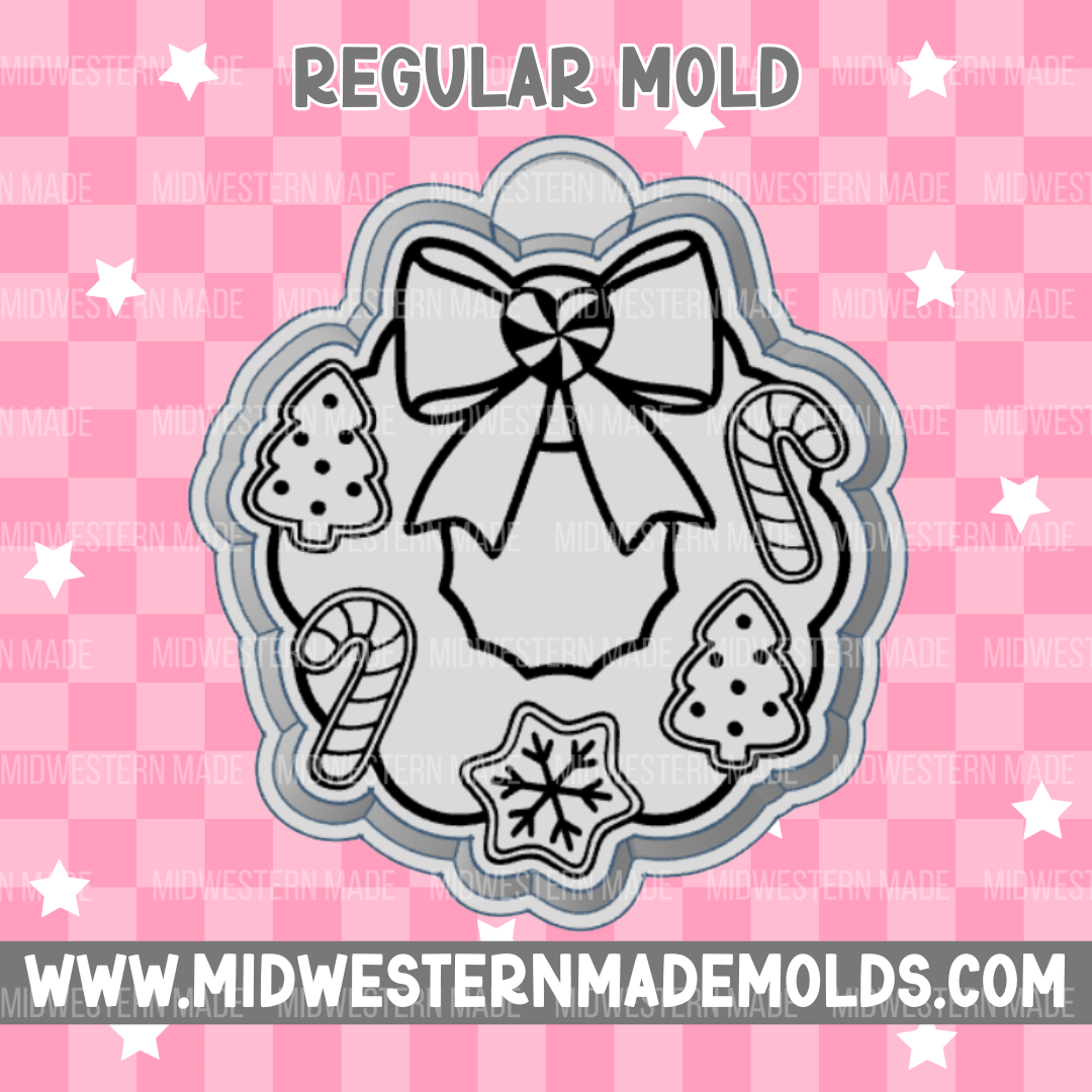 Christmas Cookie Wreath Freshie Mold