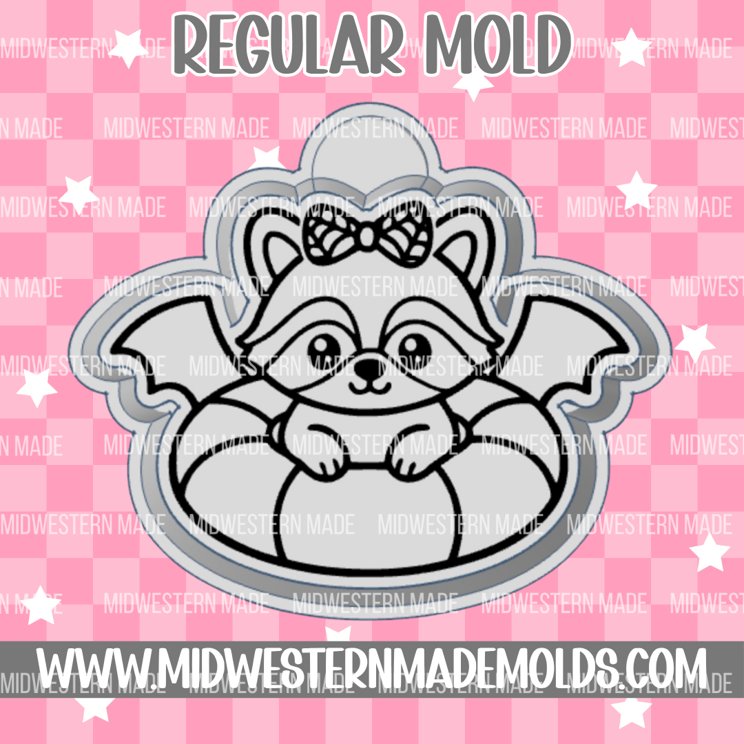 Bat Floatie Raccoon Freshie Mold