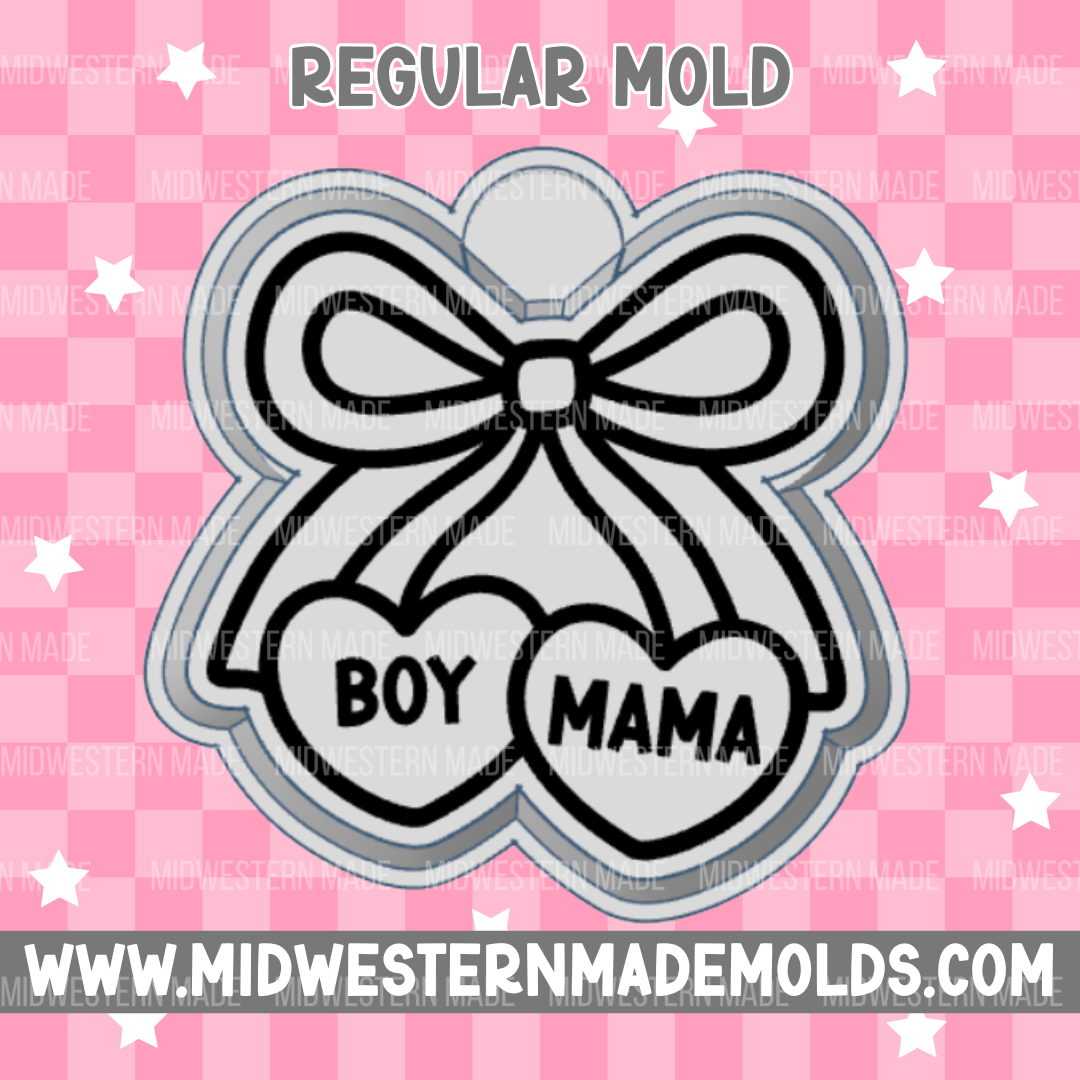 Boy Mama Bow Freshie Mold