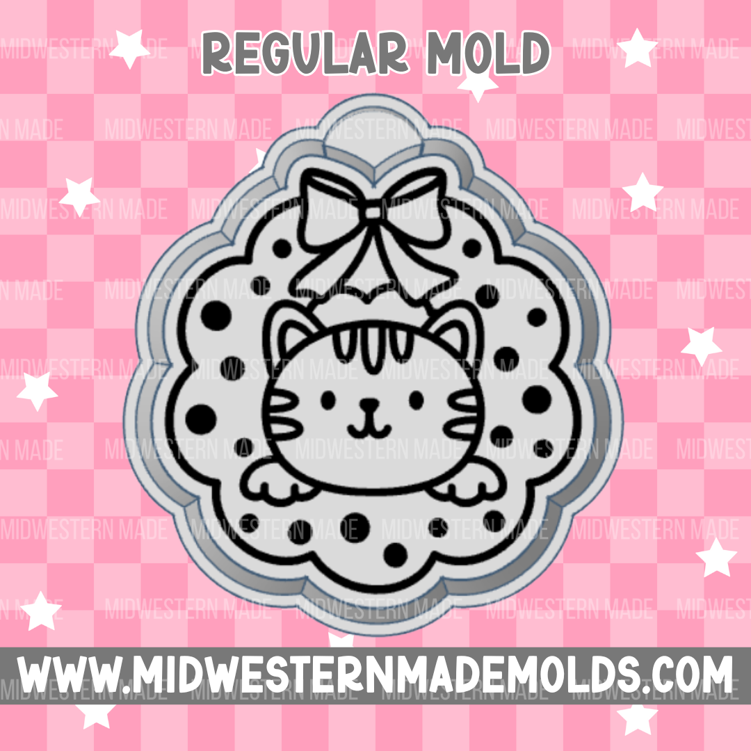 Cat Wreath Freshie Mold