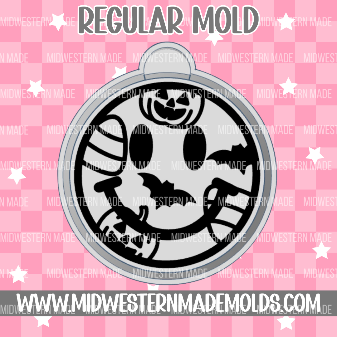 Halloween Elements Happy Face Freshie Mold