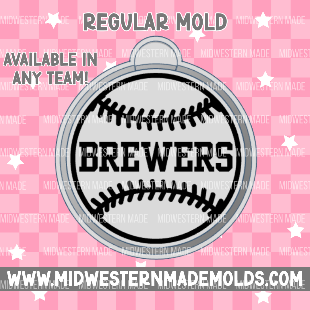 CUSTOM Baseball Team Freshie Mold