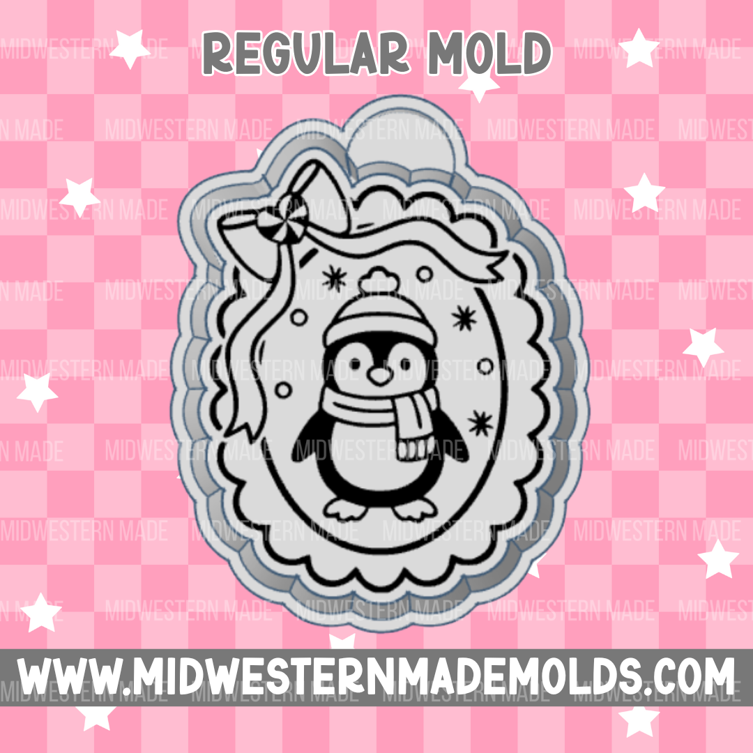 Penguin Frame Freshie Mold