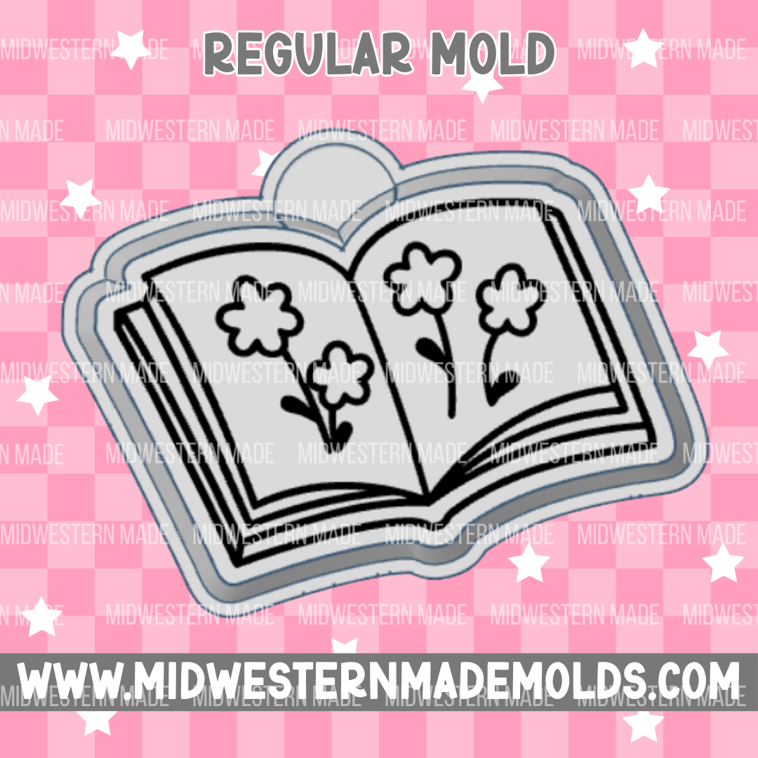 Floral Book Freshie Mold