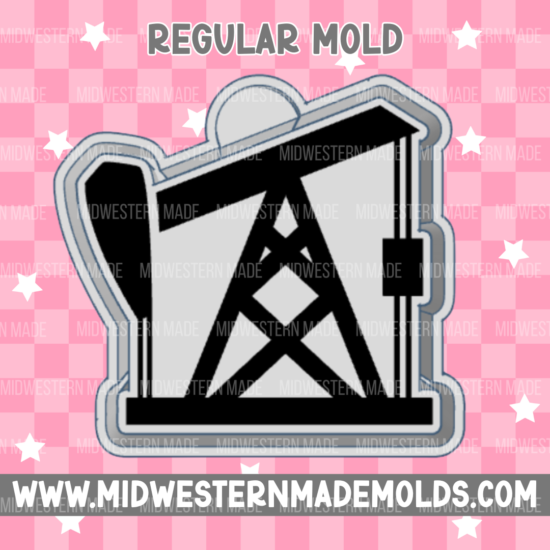 Oil Rig Freshie Mold
