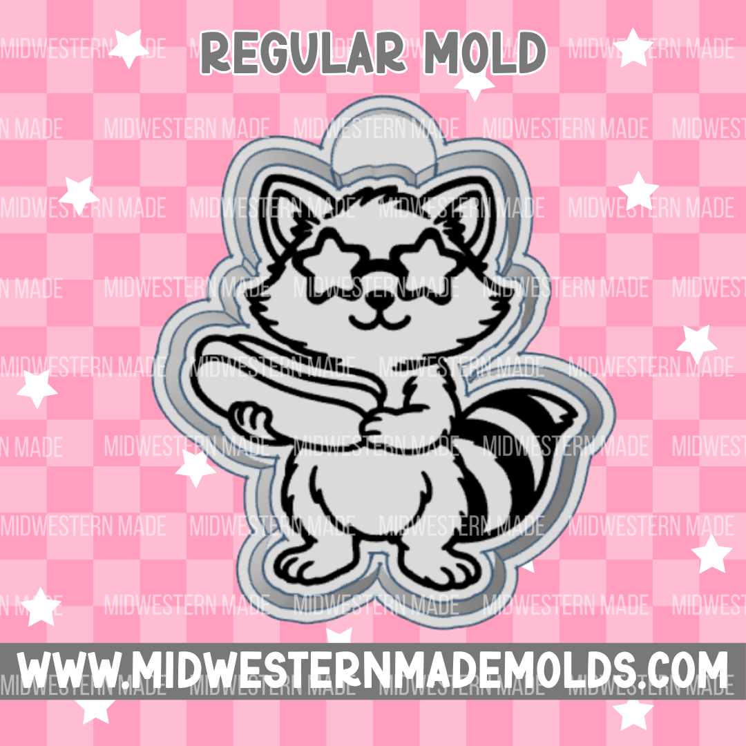 Patriotic Raccoon Freshie Mold