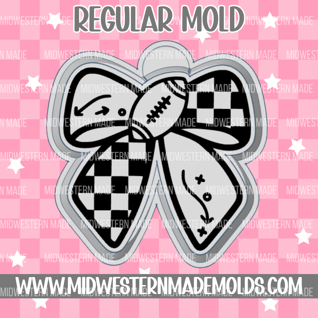 Football Bow Freshie Mold