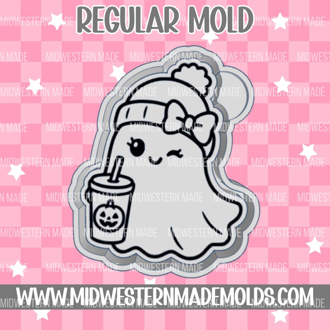 Ghost Pumpkin Coffee Freshie Mold
