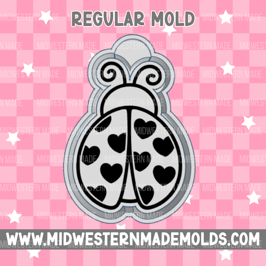 Heart Ladybug Freshie Mold