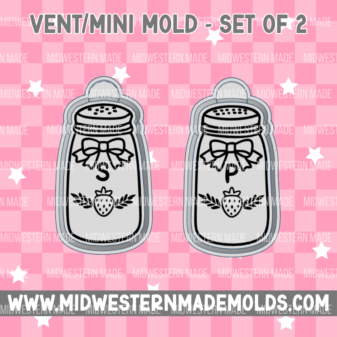 Salt & Pepper VENT CLIP Freshie Mold