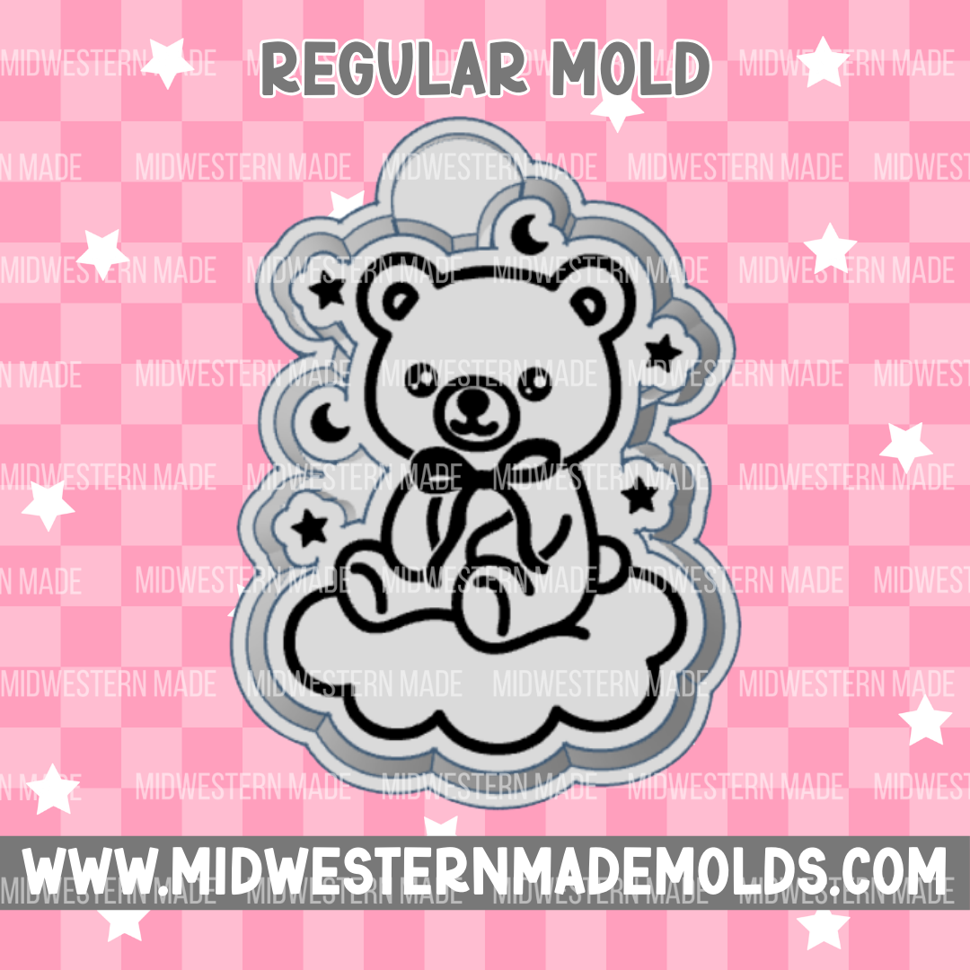 Bear Cloud Freshie Mold