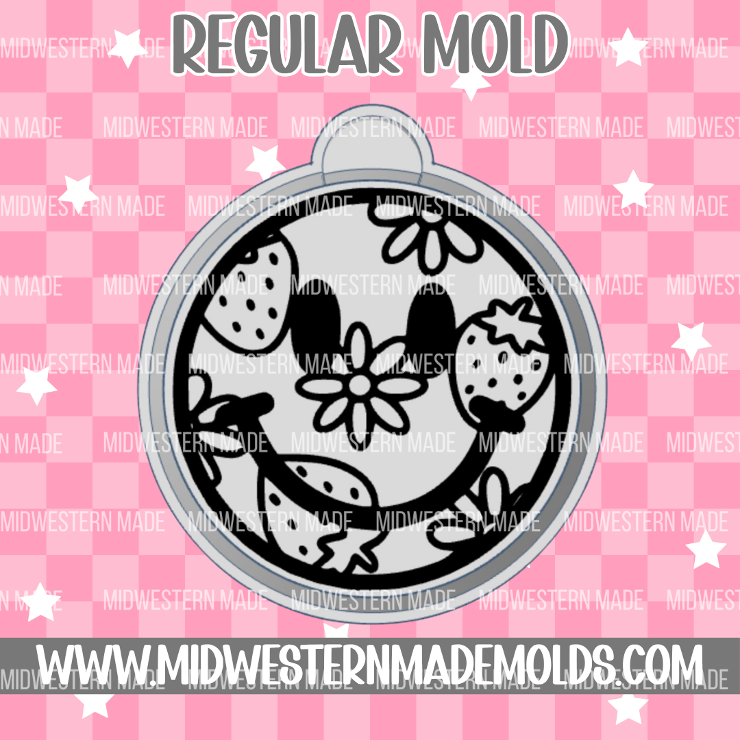 Happy Strawberry Freshie Mold