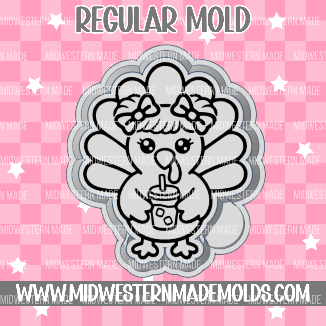 Turkey Girl Coffee Freshie Mold