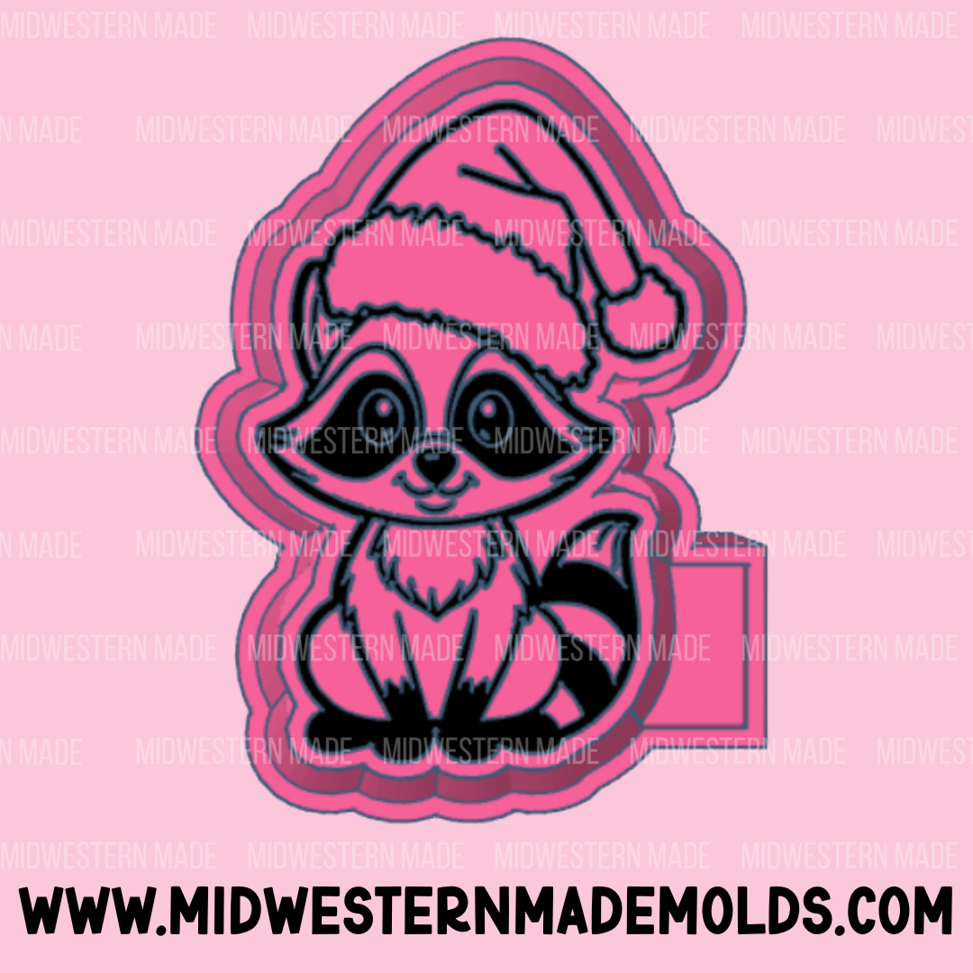 Raccoon Santa Freshie Mold