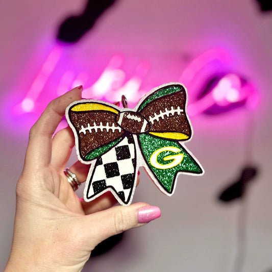 GB Football Bow Freshie Mold