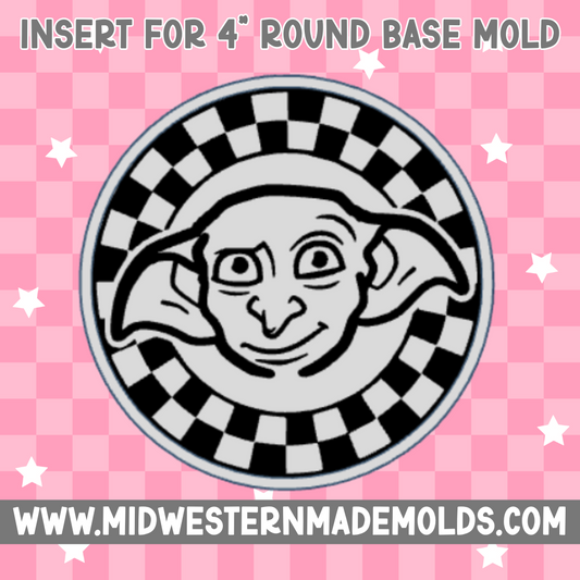 4" Circle Base/Insert Freshie Mold