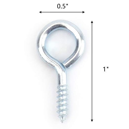 1" Eye Hooks - 100 Count