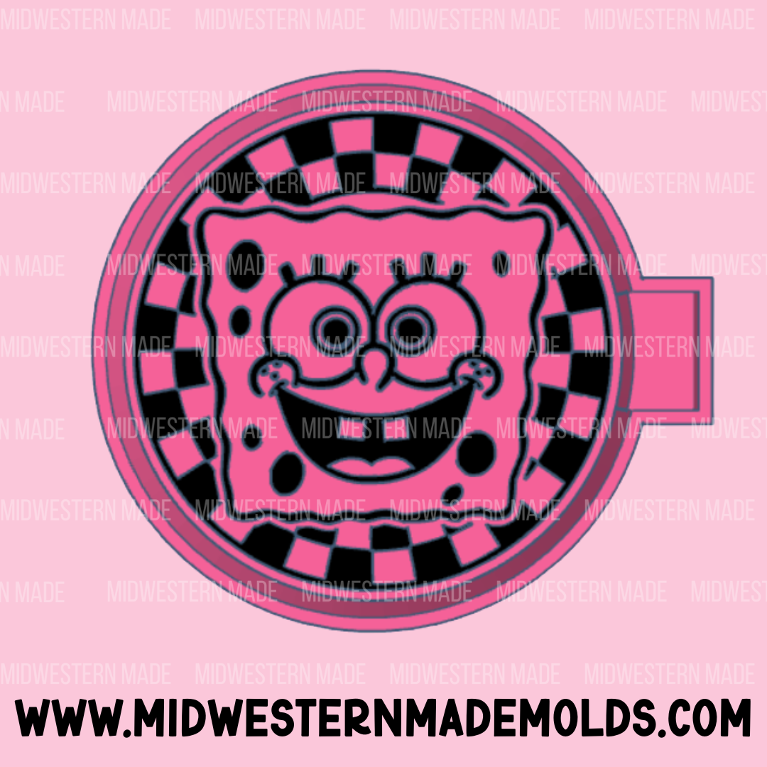 SB Checkered Circle Freshie Mold
