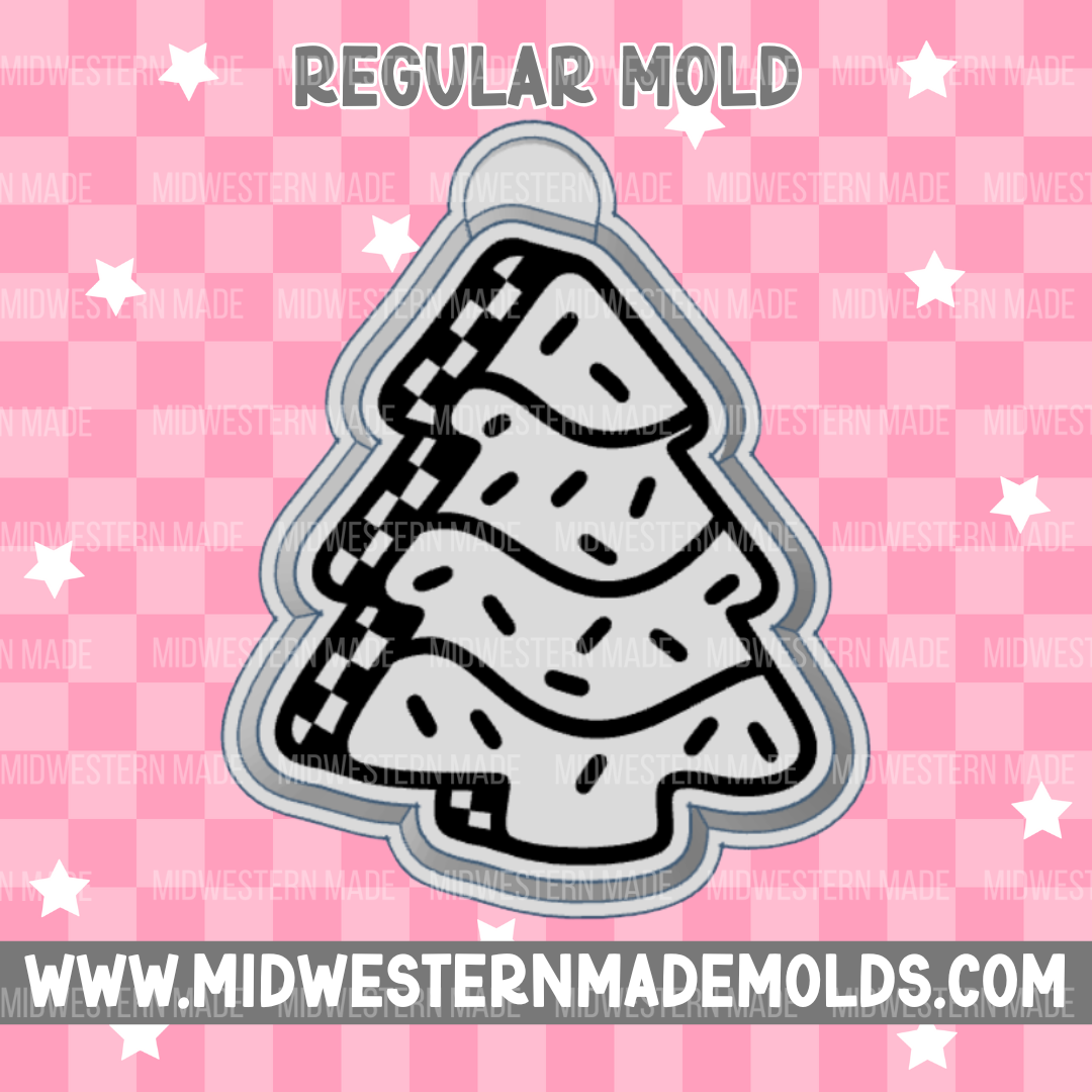 Checkered Tree Cake Freshie Mold