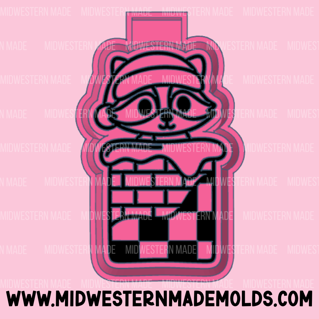 Chimney Raccoon Freshie Mold