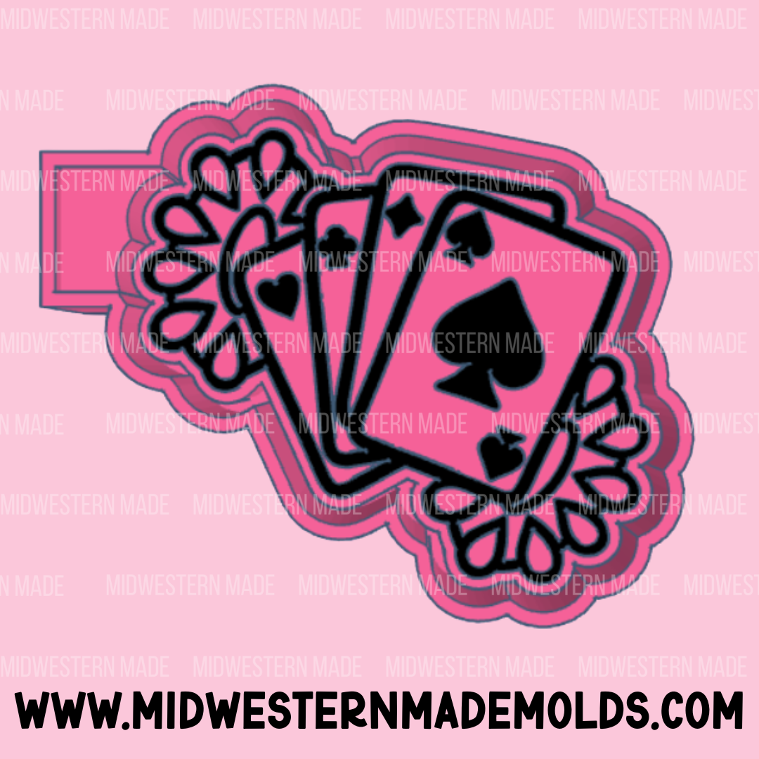 Concho Cards Freshie Mold