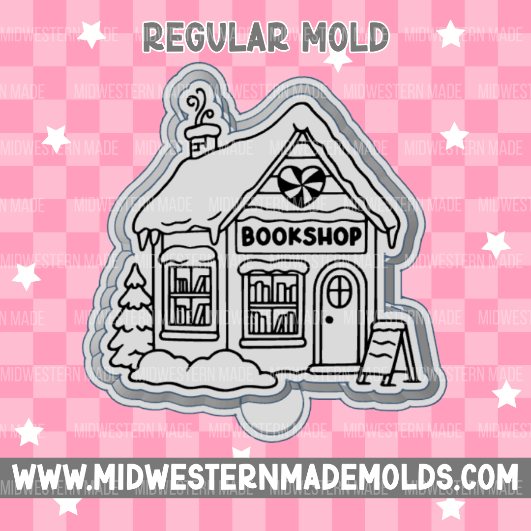 Winter Bookshop Freshie Mold