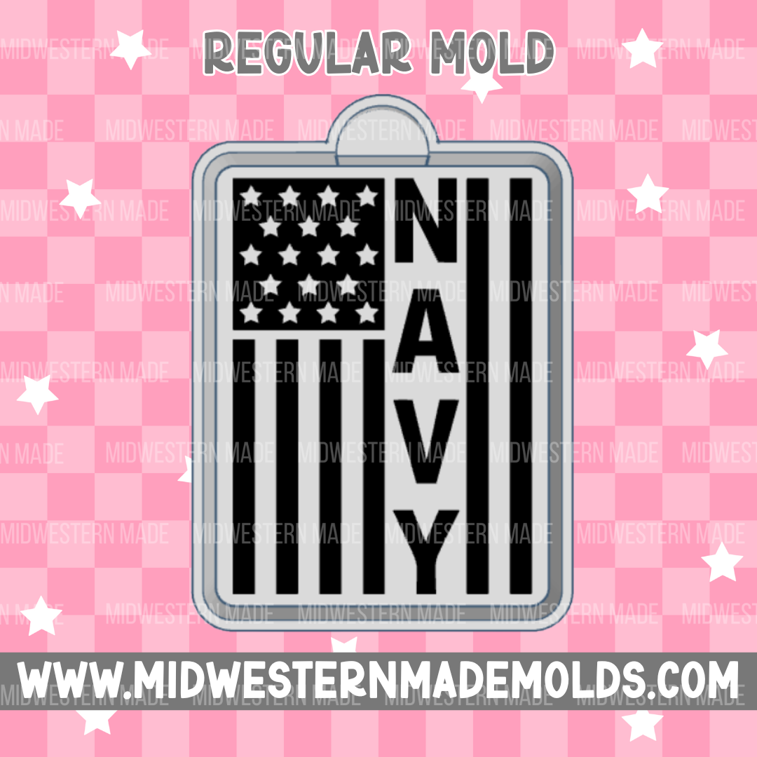 Navy Flag Freshie Mold