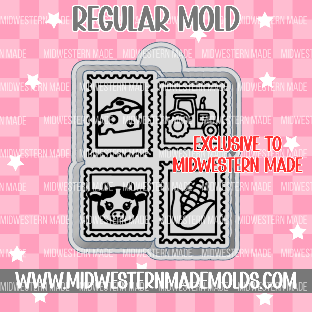 Midwestern Stamp Freshie Mold - MIDWESTERN MADE EXCLUSIVE