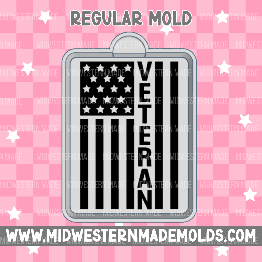 Veteran Flag Freshie Mold