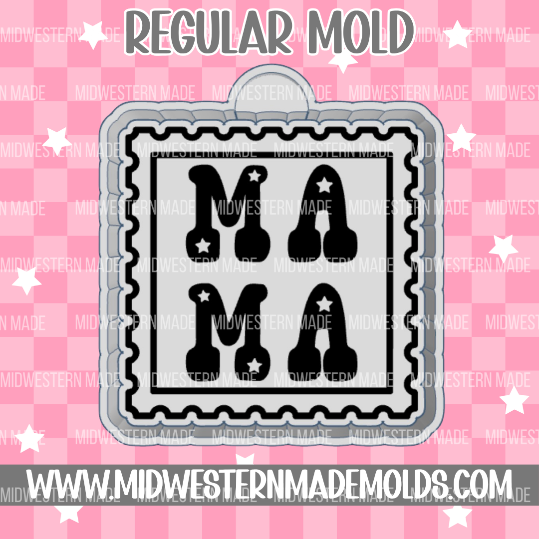 Western Mama Stamp Freshie Mold