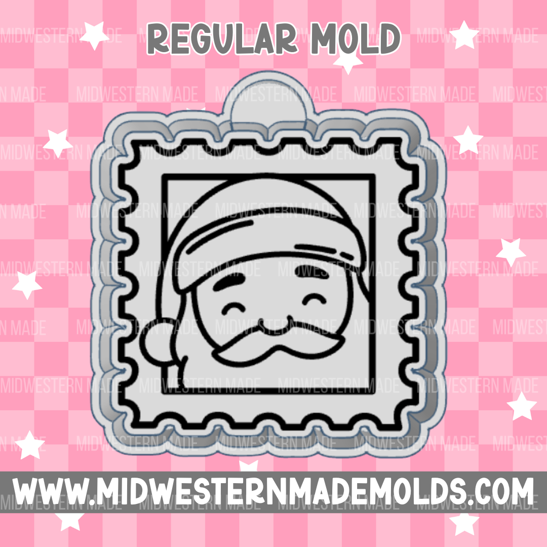 Santa Stamp Freshie Mold