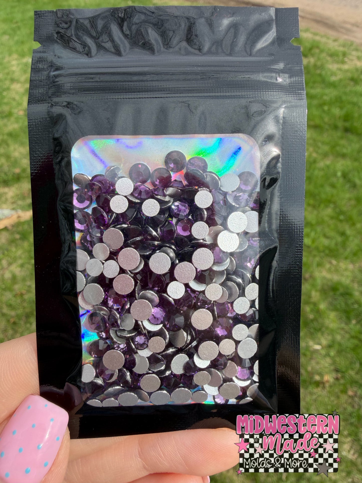 Amethyst Flatback Rhinestones