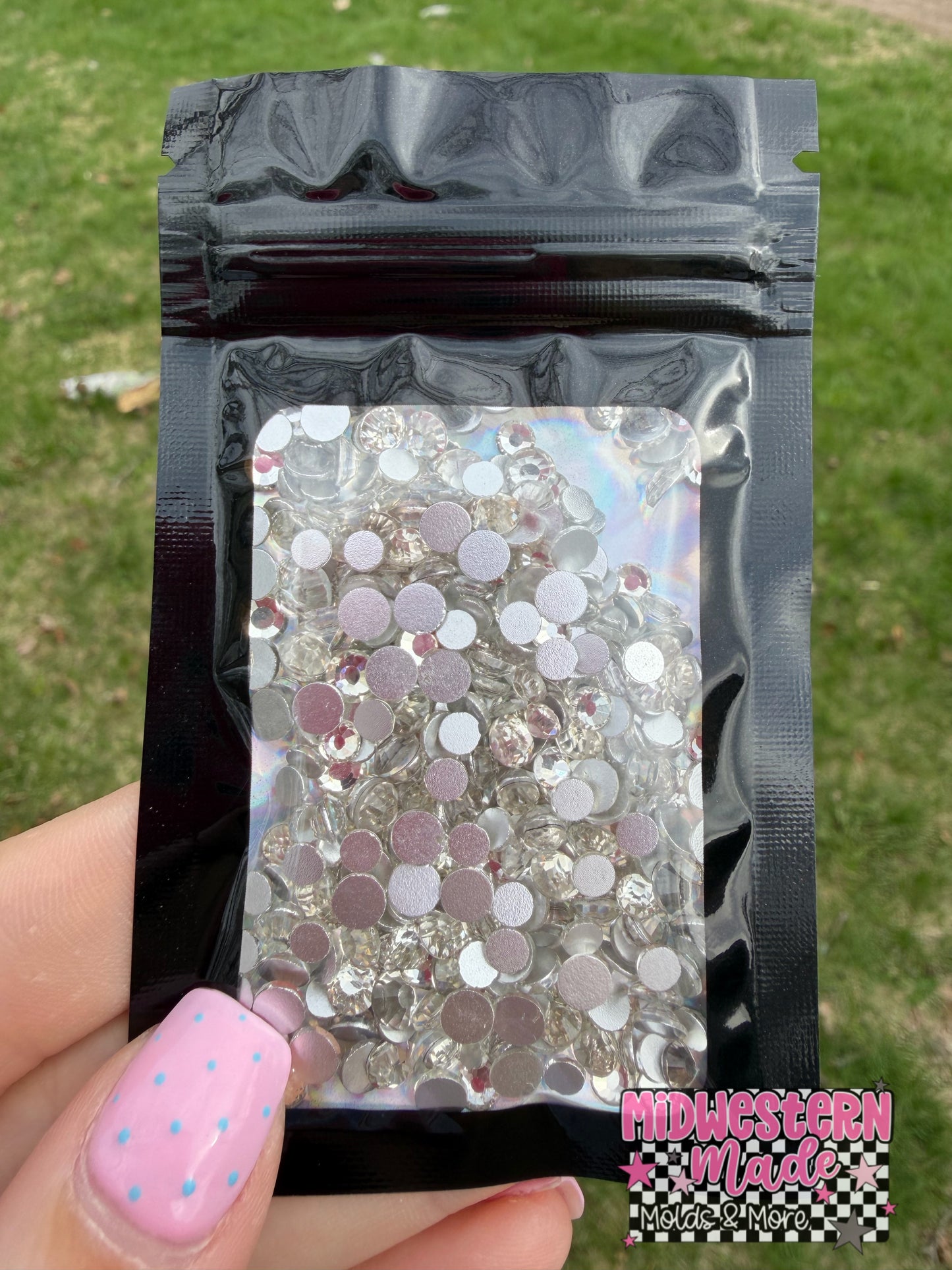 Clear Quartz Flatback Rhinestones