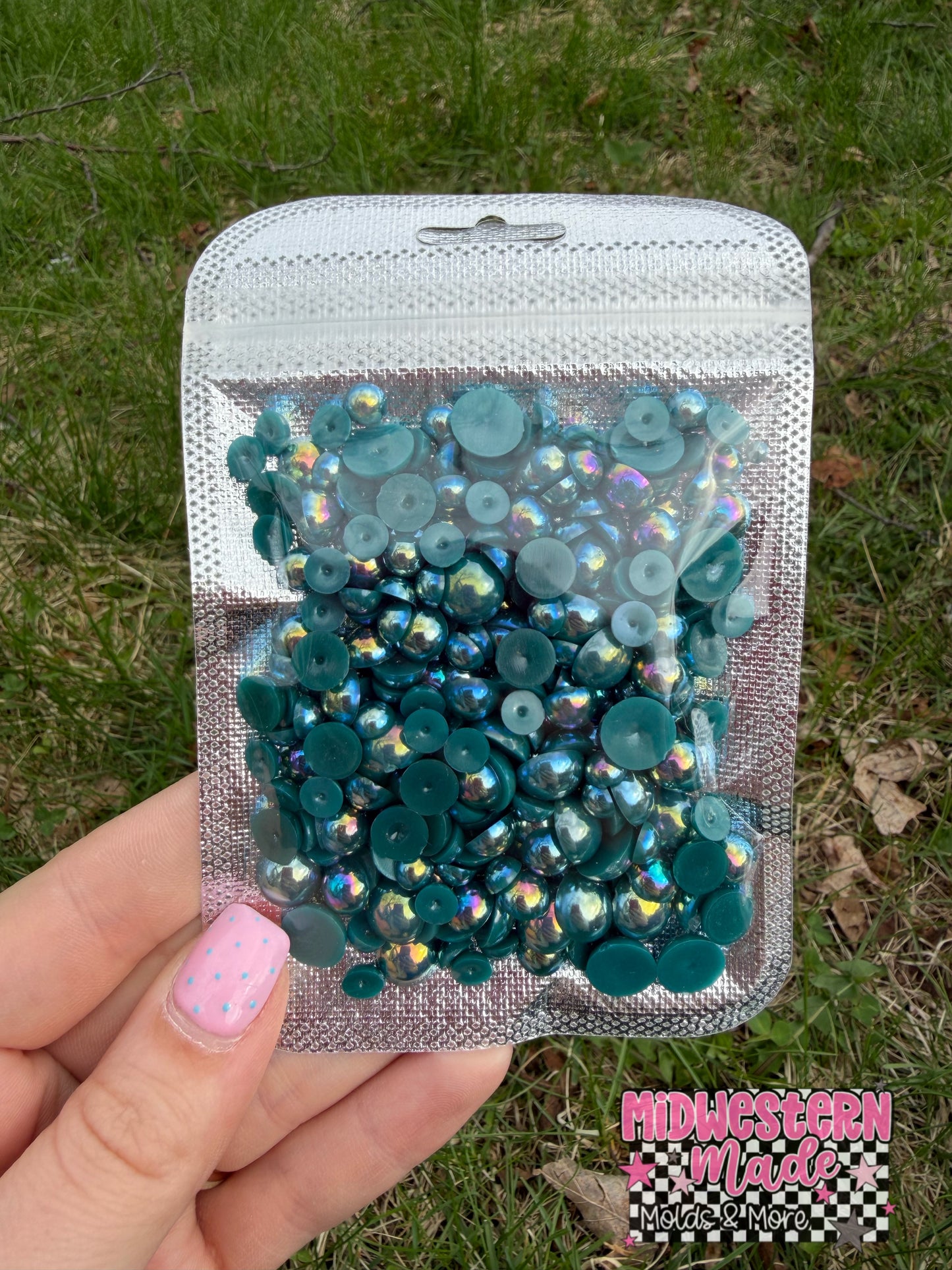Peacock Shine Iridescent Pearl Mix