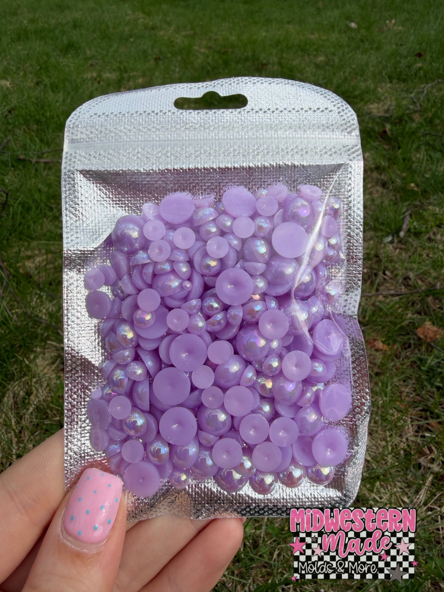Lavender Glow Iridescent Pearl Mix