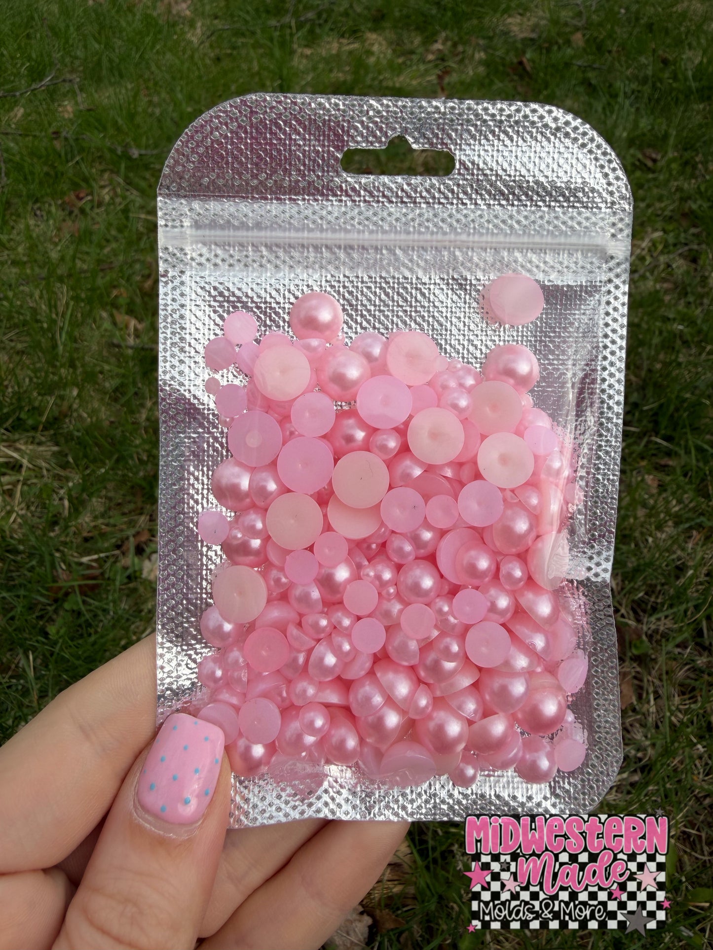 Pink Suede Matte Pearl Mix