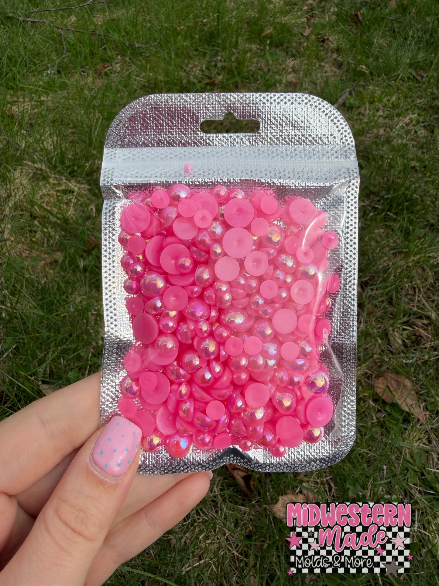 Flamingo Iridescent Pearl Mix
