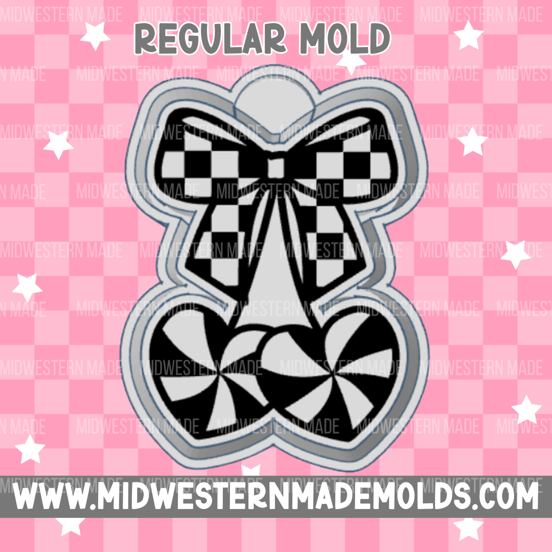 Peppermint Heart Cherries Freshie Mold