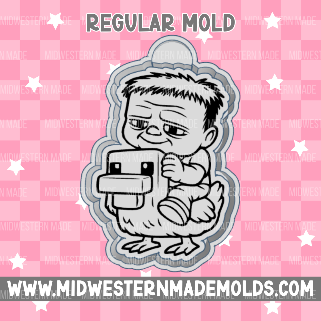 Chicken Jockey Freshie Mold