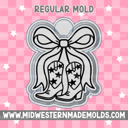 Star Cowboy Boots Freshie Mold