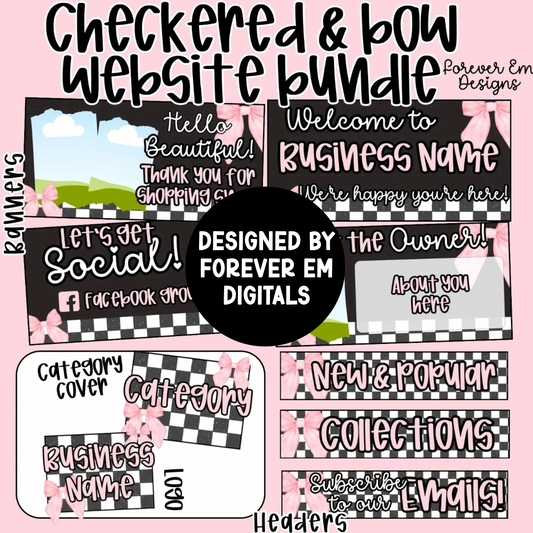 Checkered Bows SHOPIFY REVAMP