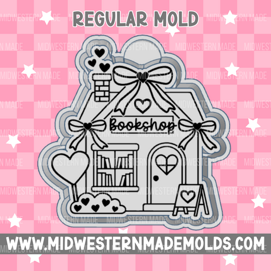 Heart Bookshop Freshie Mold