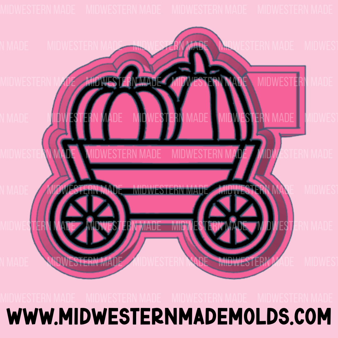 Pumpkin Wagon Freshie Mold