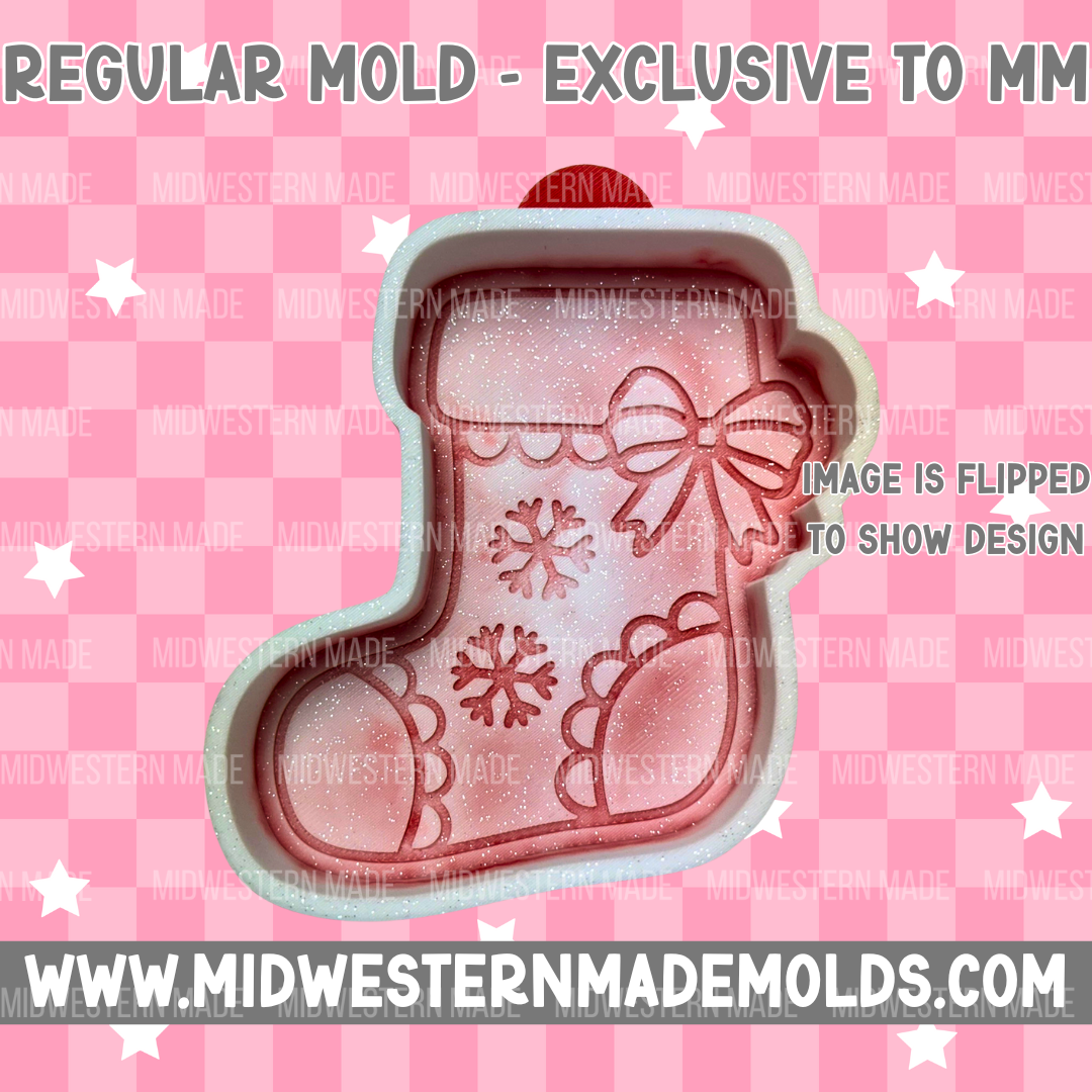 Snowflake Stocking Freshie Mold - EXCLUSIVE